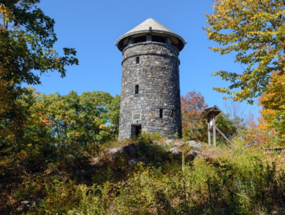 A stone tower in the woods (CTVisit)